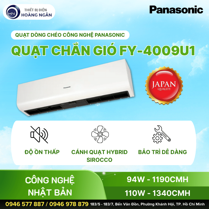 Quạt Chắn Gió Panasonic FY-4009U1