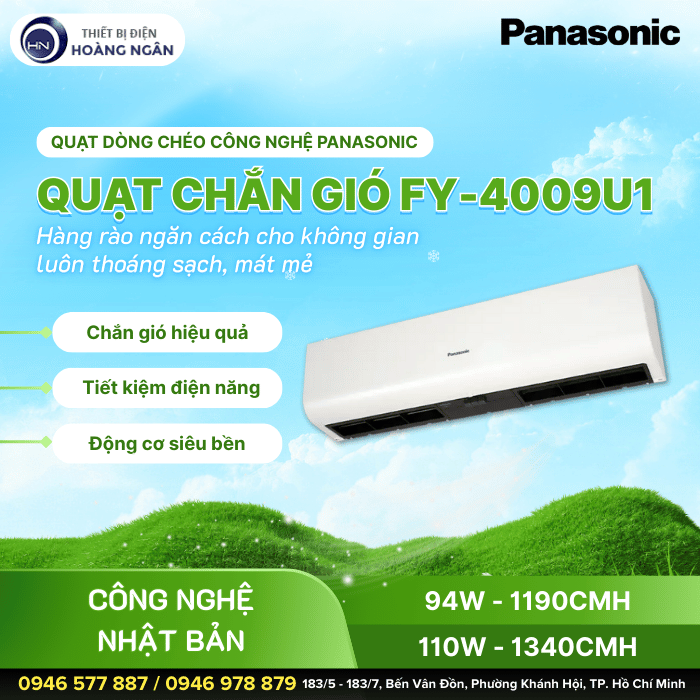 Quạt Chắn Gió Panasonic FY-4009U1