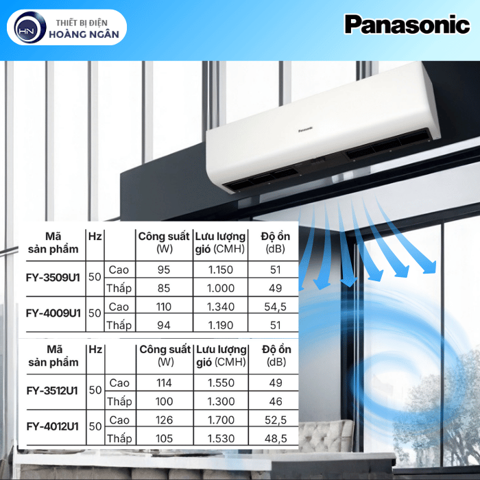 Quạt Chắn Gió Panasonic FY-4009U1