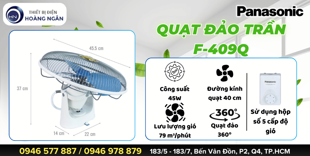 So sánh quạt đảo trần Panasonic và quạt đảo trần Nanoco