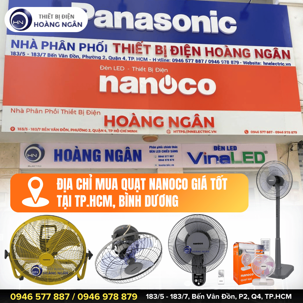 Quạt Điện Nanoco có tốt không Mua quạt điện Nanoco chính hãng tại TP.HCM, Bình Dương ở đâu