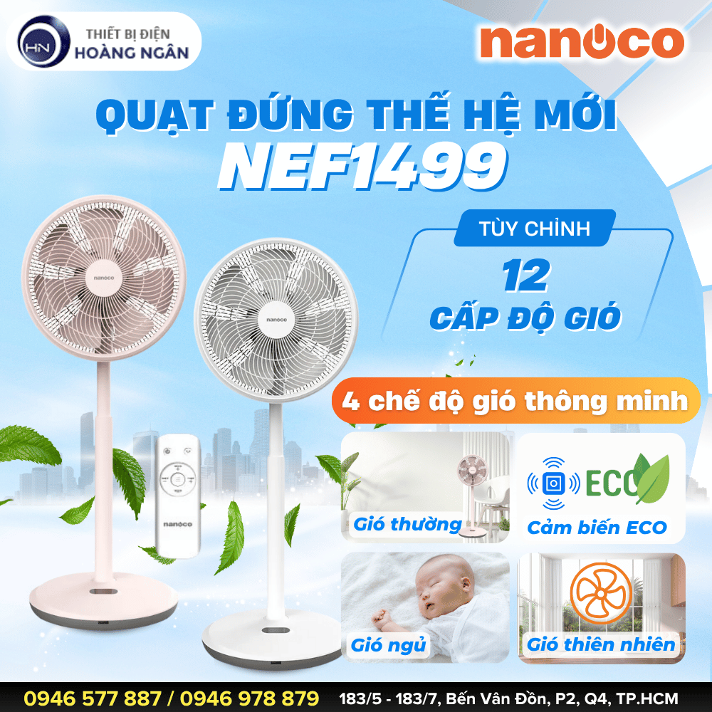 Quạt Đứng Nanoco NEF1499