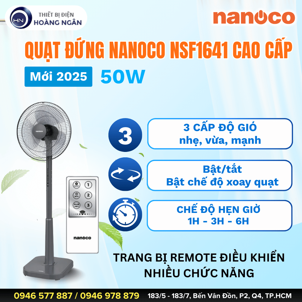 Quạt Đứng Nanoco NSF1641RC