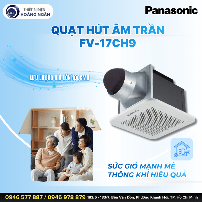 Quạt Hút Âm Trần Panasonic FV-17CH9