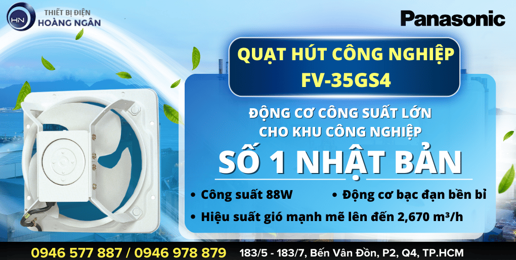 Quạt Hút Công Nghiệp Nhà Xưởng Panasonic FV-35GS4