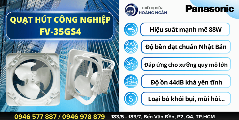 Quạt Hút Công Nghiệp Nhà Xưởng Panasonic FV-35GS4