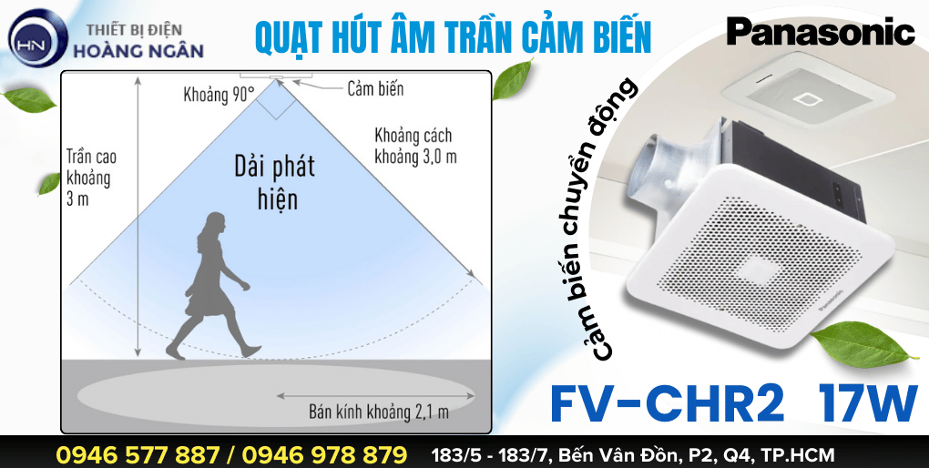 Quạt Hút Gió Âm Trần Panasonic FV-24CHR2