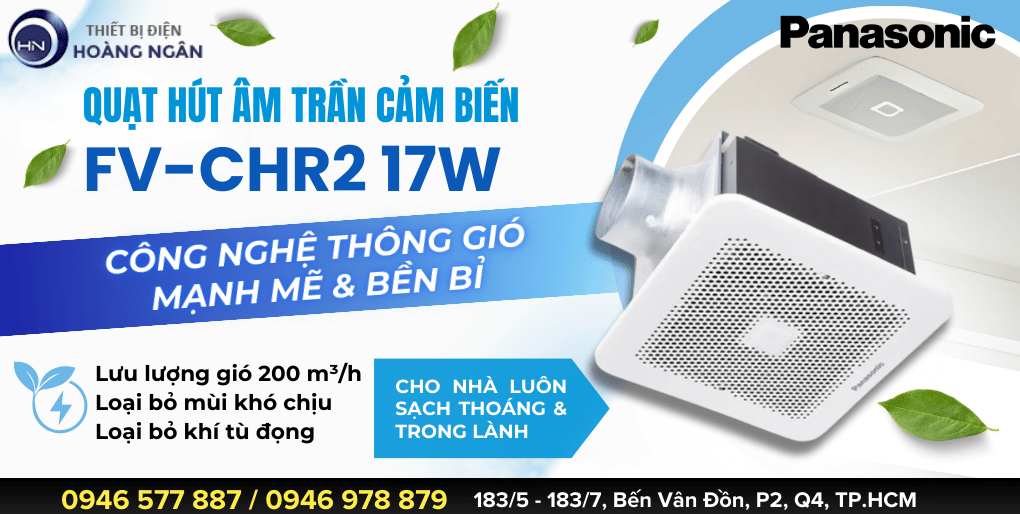 Quạt Hút Gió Âm Trần Panasonic FV-24CHR2