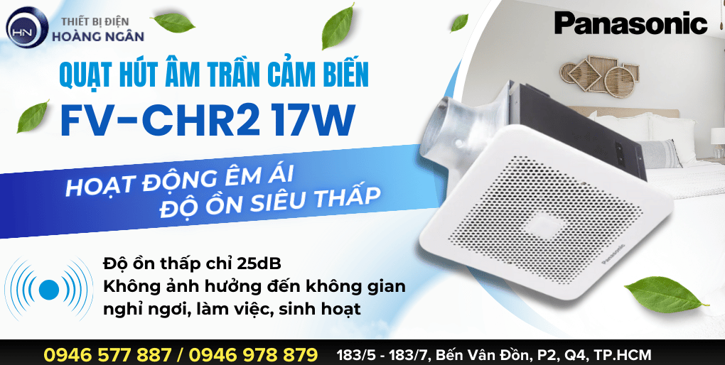Quạt Hút Gió Âm Trần Panasonic FV-24CHR2