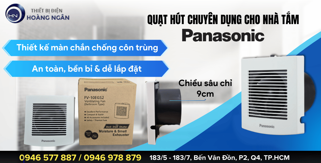 Quạt hút mùi nhà tắm Panasonic FV-10EGD2, FV-15EGD2