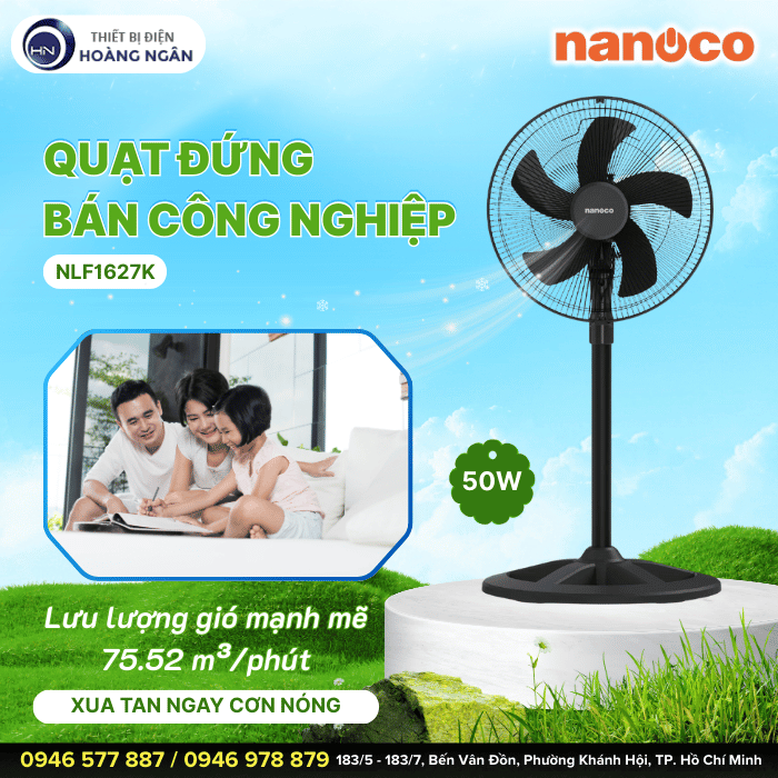 Quạt Lửng BCN Nanoco NLF1627K