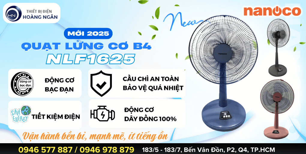 Quạt Lửng Cơ B4 Nanoco NLF1625