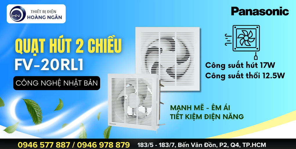 Quạt Thông Gió 2 Chiều Panasonic FV-20RL1