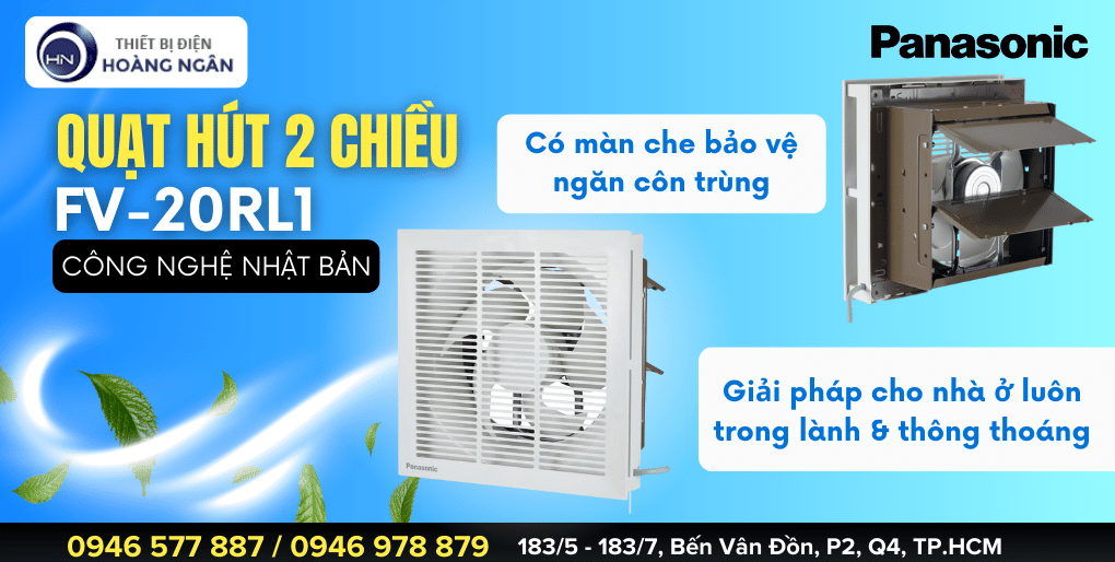 Quạt Thông Gió 2 Chiều Panasonic FV-20RL1