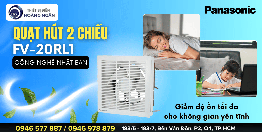 Quạt Thông Gió 2 Chiều Panasonic FV-20RL1