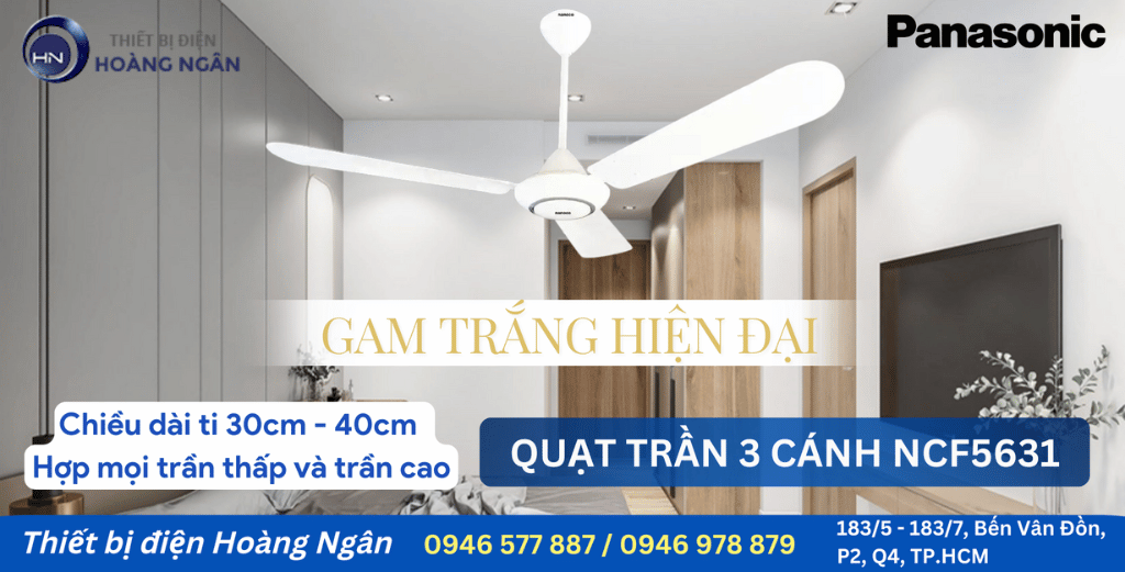 Quạt Trần 3 Cánh Giá Rẻ NCF5631 Nanoco