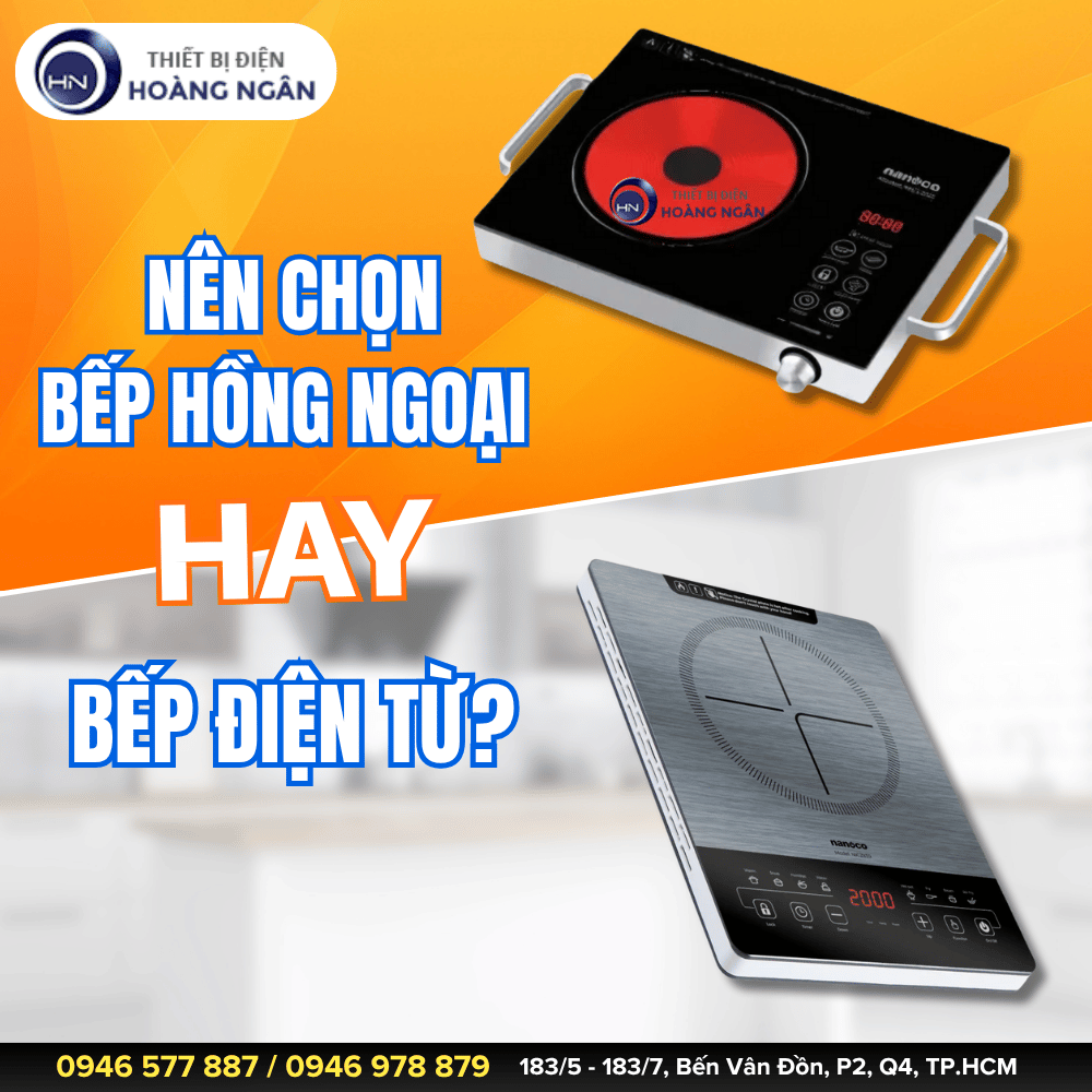 So sánh bếp từ và bếp hồng ngoại