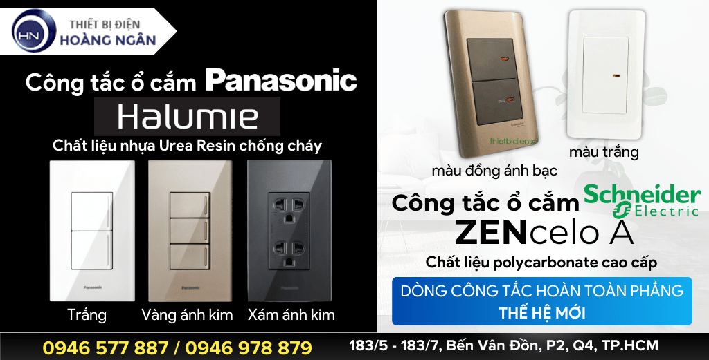 So sánh công tắc ổ cắm Zencelo A Schneider và Halumie Panasonic