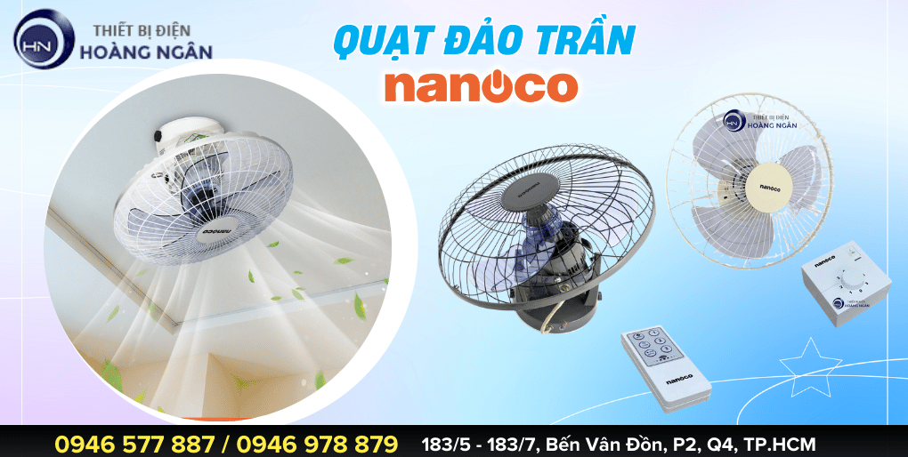 So sánh quạt đảo trần Panasonic và quạt đảo trần Nanoco