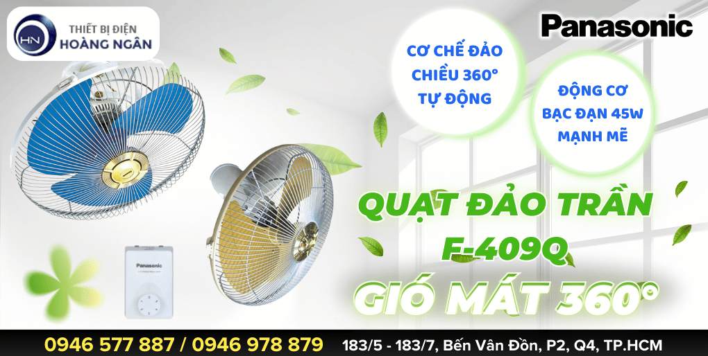 So sánh quạt đảo trần Panasonic và quạt đảo trần Nanoco