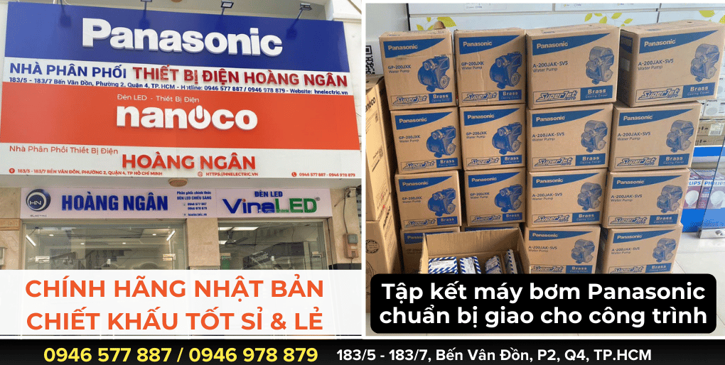 Thiết Bị Điện Hoàng Ngân – Nhà Phân Phối Chính Hãng Máy Bơm Panasonic tại TP.HCM và Toàn Quốc