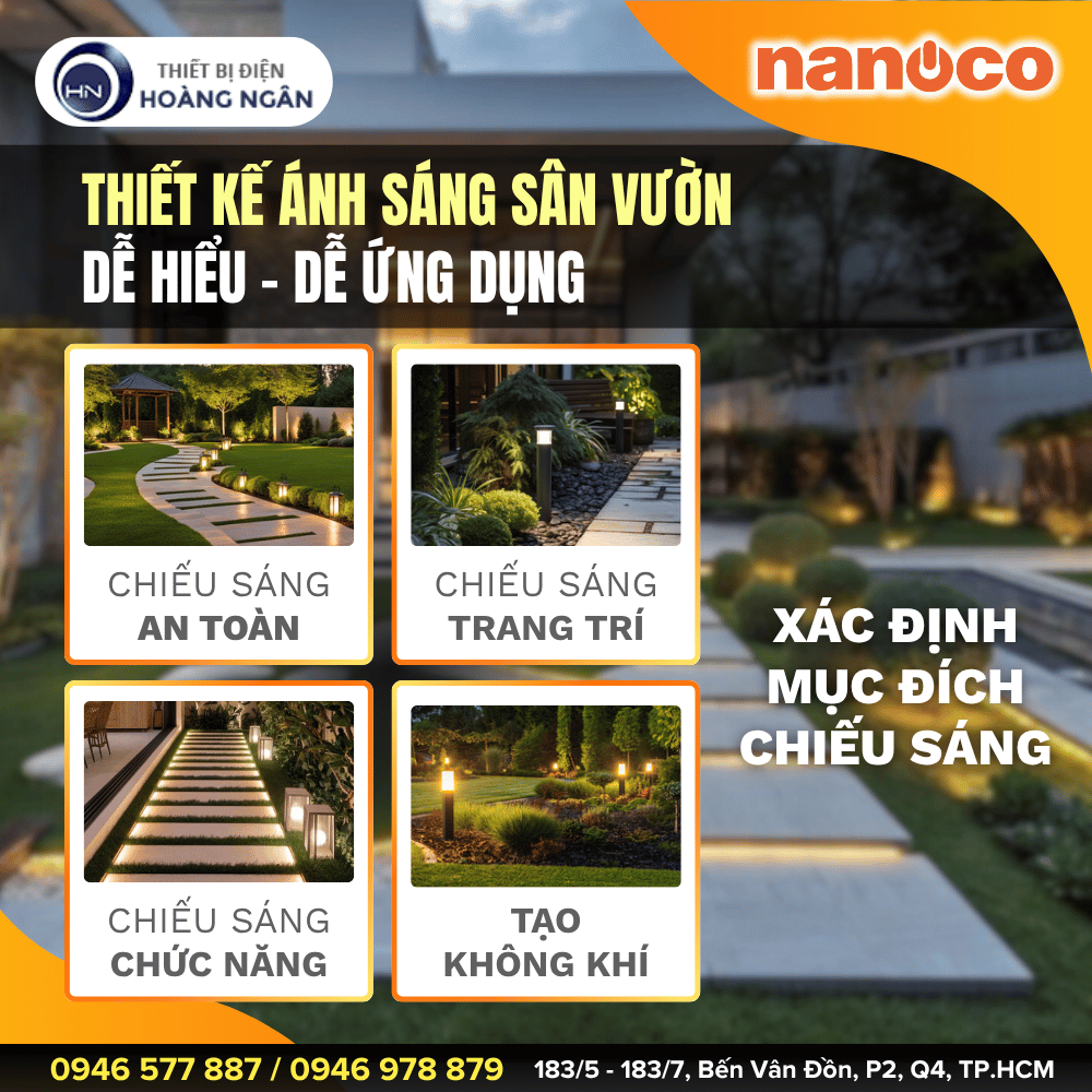 Thiết Kế Chiếu Sáng Sân Vườn