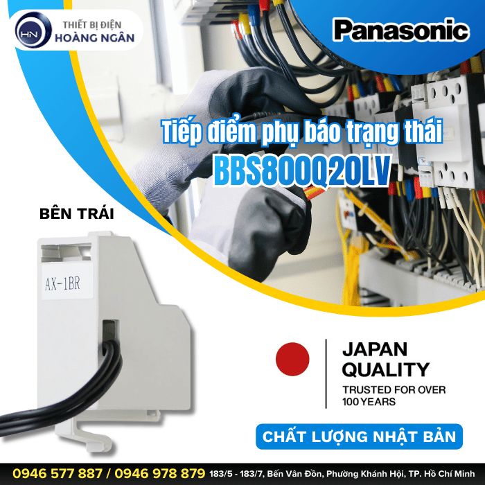 Tiếp điểm phụ báo trạng thái BBS800Q20LV cho dòng SF