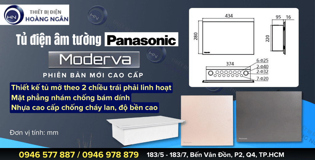 Tủ điện âm tường Panasonic Moderva