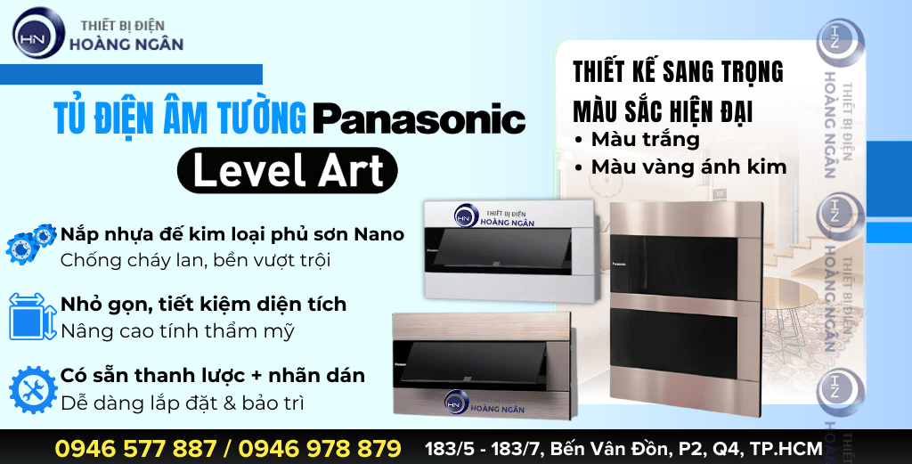 Tủ điện âm tường Panasonic Level Art