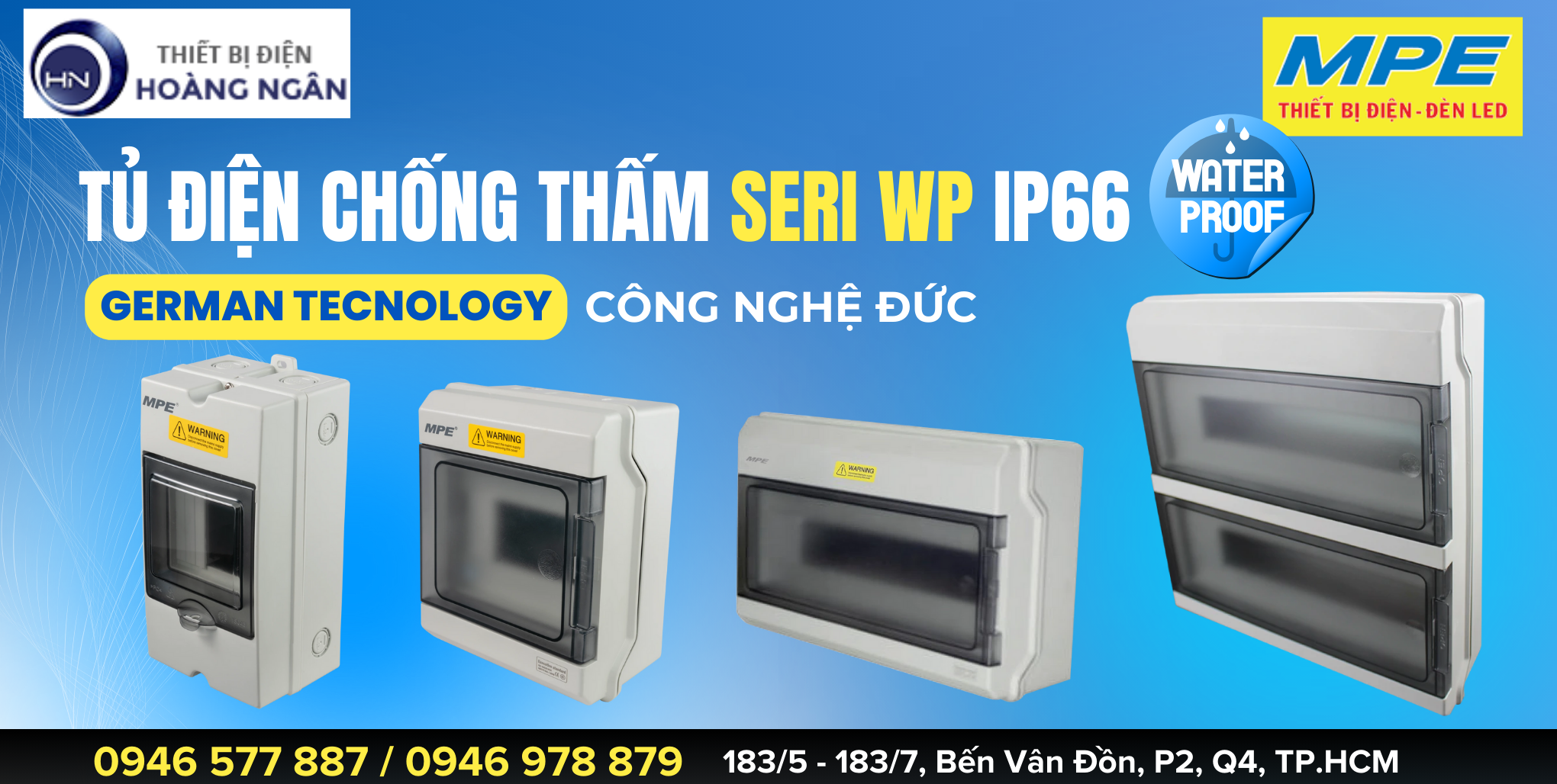 Tủ Điện Ngoài Trời Chống Thấm MPE seri WP