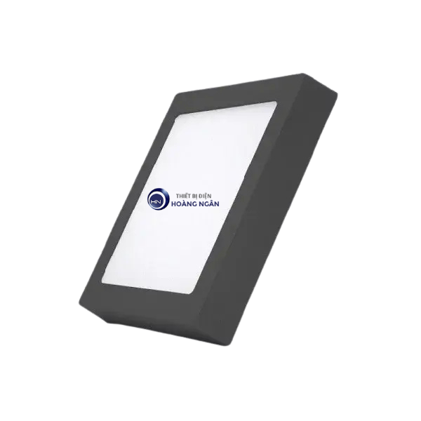 Đèn LED Panel tròn ốp trần nổi viền đen Nanoco