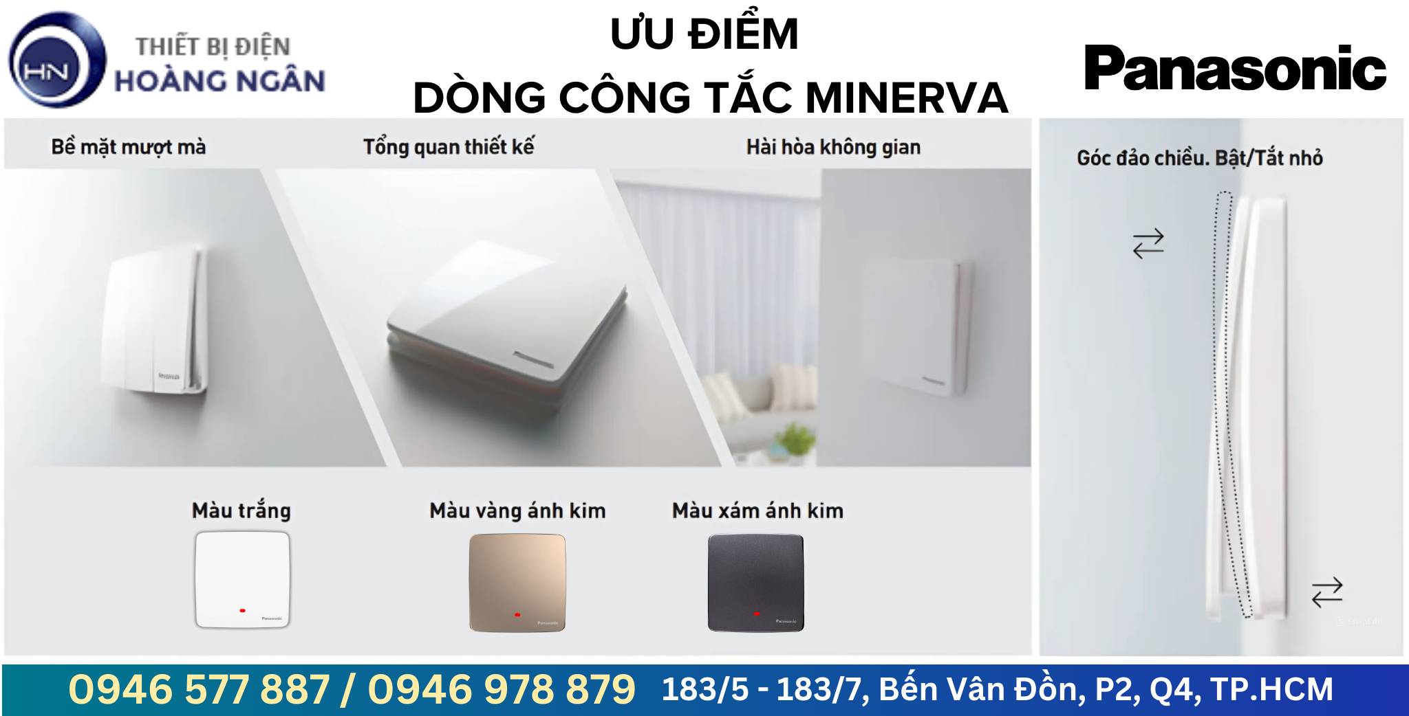 Bộ 1 công tắc D Panasonic Minerva