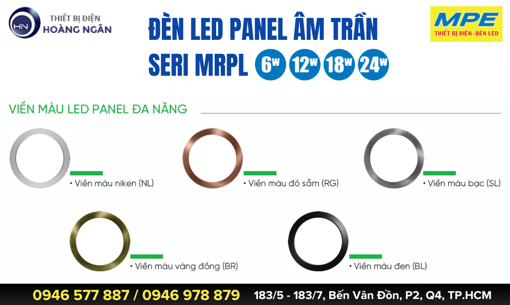 Viền Đèn LED Panel Đa Năng MPE - Seri MRPL