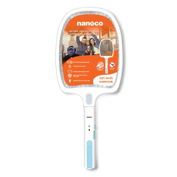Vợt Muỗi NMR105B Nanoco Sạc Nhanh Tiện Lợi