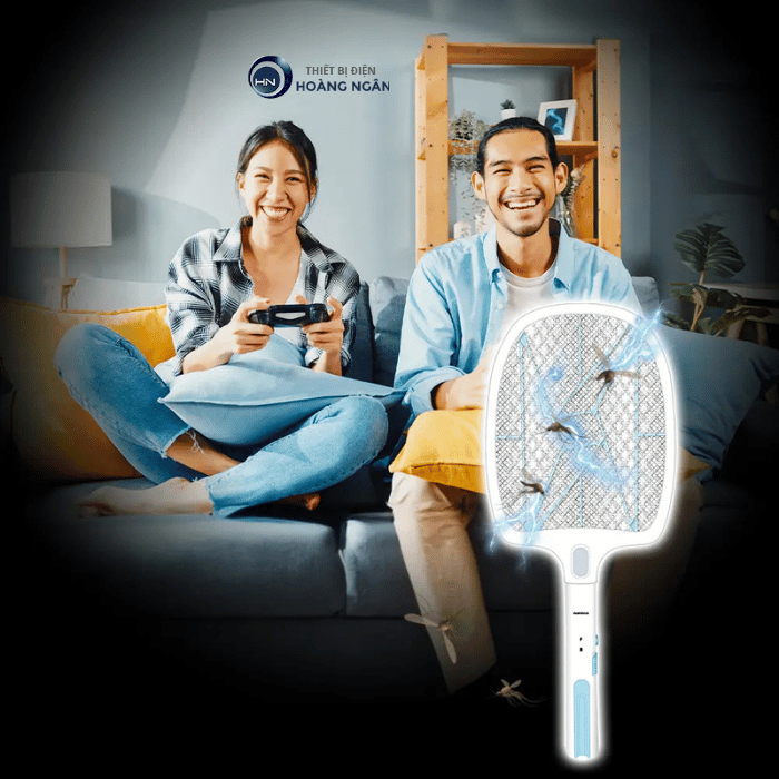 Vợt Muỗi NMR105B Nanoco Sạc Nhanh Tiện Lợi