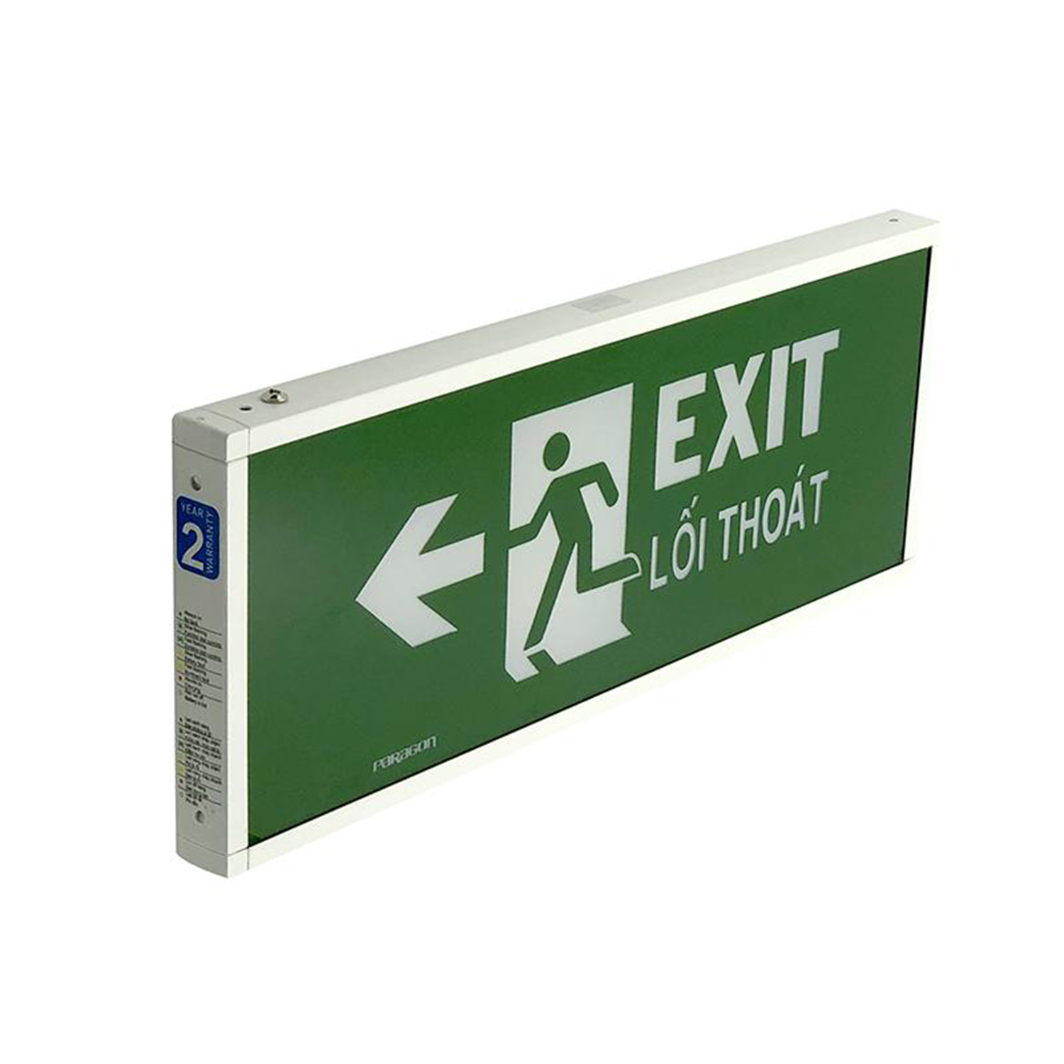 Đèn Exit Thoát Hiểm 1 Mặt PEXF13SC-G2 Paragon | Có Chứng Nhận PCCC