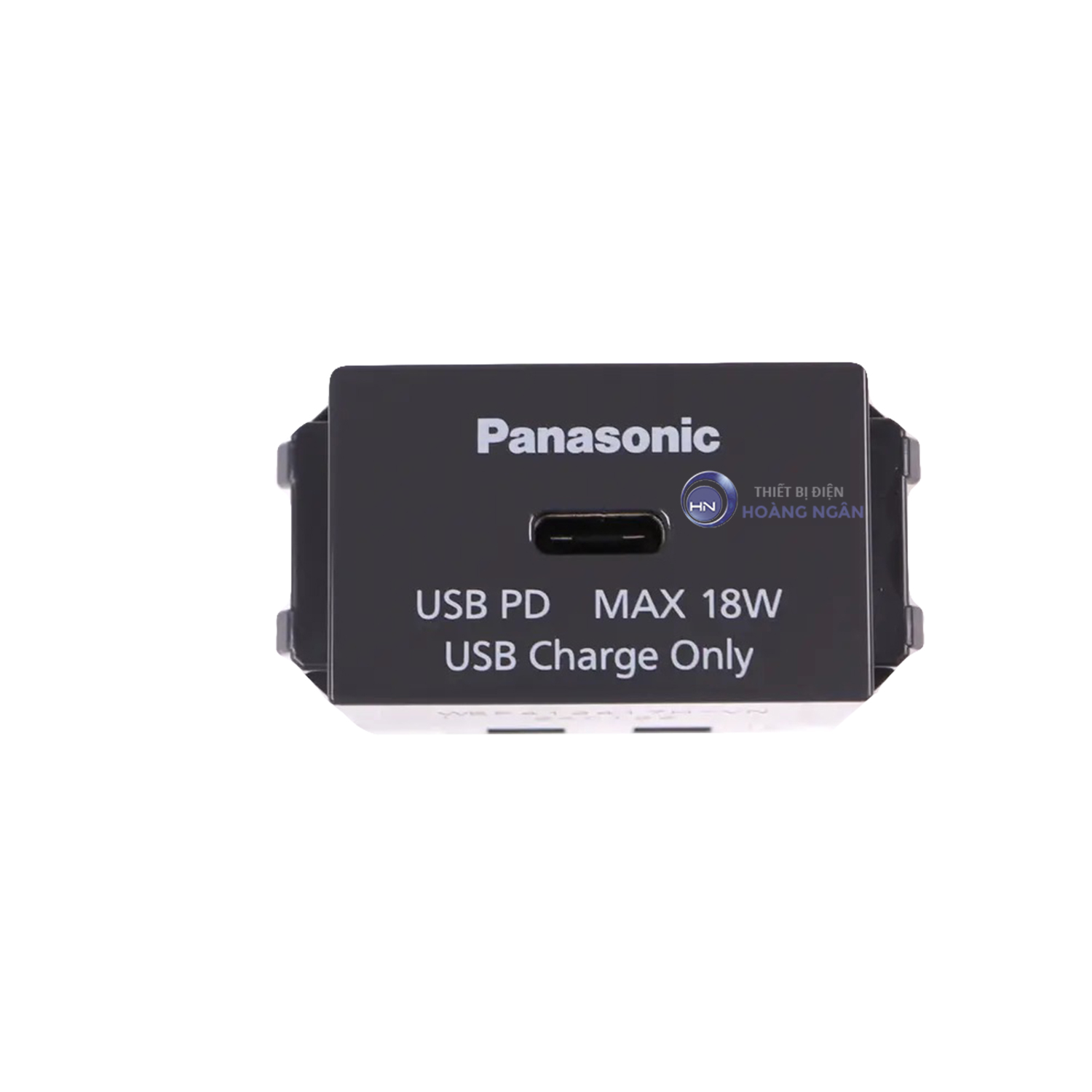 Ổ cắm sạc USB 1 cổng type C 18W màu đen WEF412417H-VN Panasonic