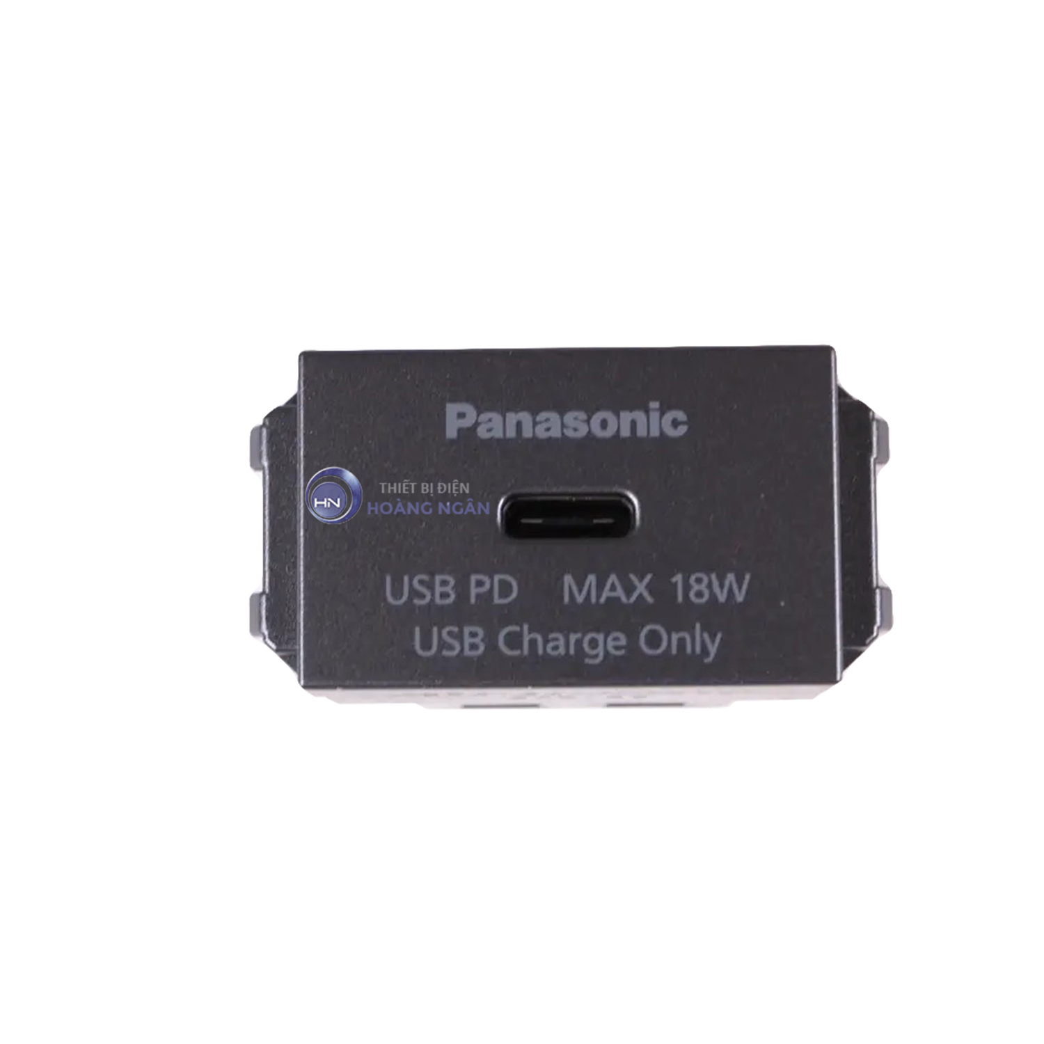 Ổ cắm sạc USB 1 cổng type C 18W màu xám ánh kim WEF412417MYH-VN Panasonic