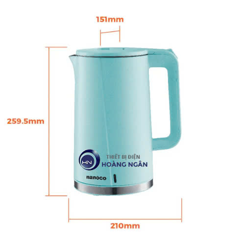 Bình đun siêu tốc inox NKT1718 1.7L Nanoco