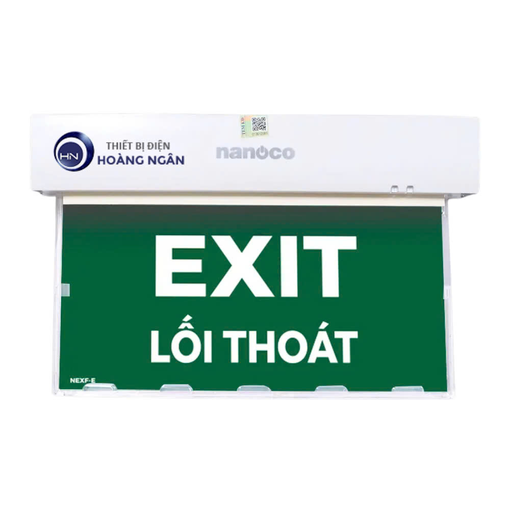 Đèn LED Thoát Hiểm Hình Exit Lối Thoát NEX2108C1 Nanoco | Có Chứng Nhận PCCC