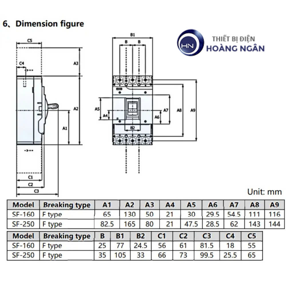 Cầu Dao Tự Động Dạng Khối Đóng Ngắt Mạch Điện MCCB Panasonic | Xuất Xứ Trung Quốc