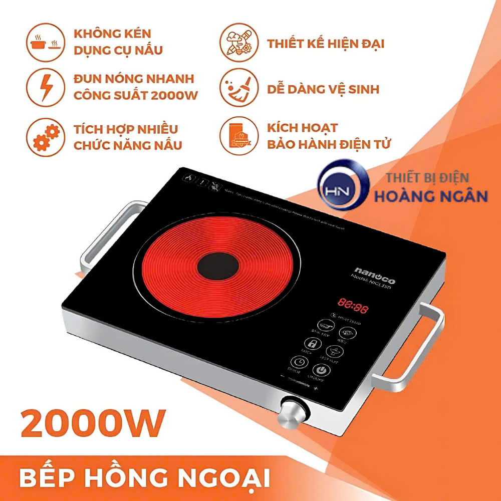 Bếp Hồng Ngoại Đơn NICL350 Nanoco