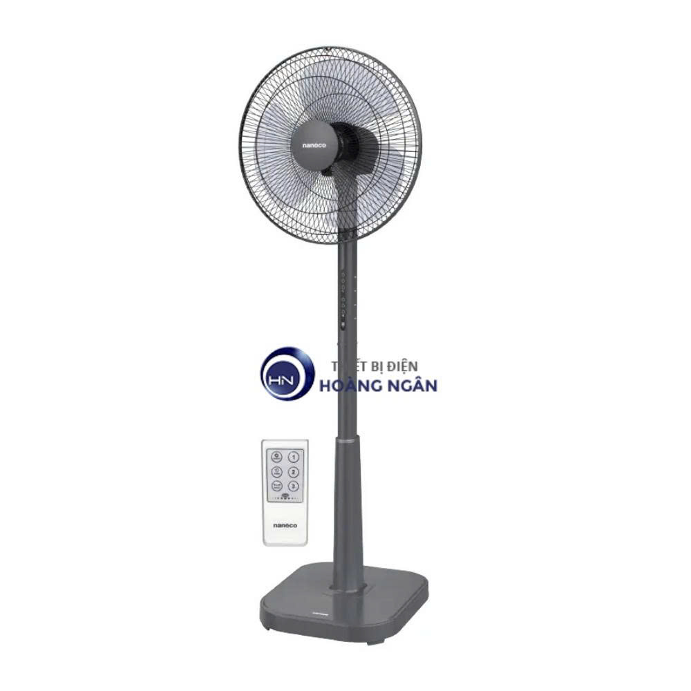 Quạt Đứng Có Remote Sử Dụng Bạc Đạn - Motor Dây Đồng NSF1641RC Nanoco