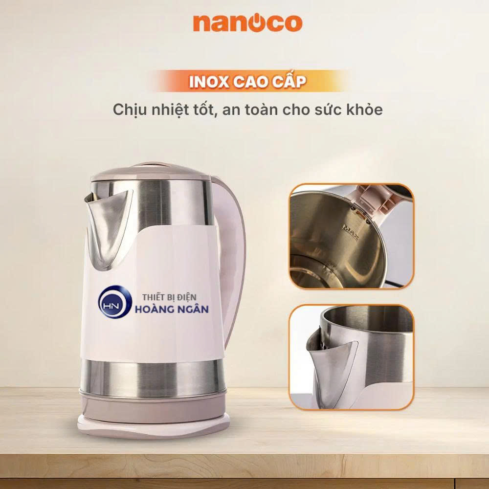 Bình Đun Siêu Tốc Nanoco NKT3018BR 3L