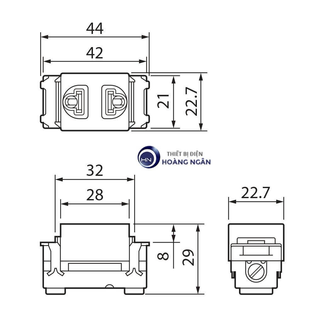 Ổ Cắm Đơn WNV1091-7W Panasonic - Full Color Series