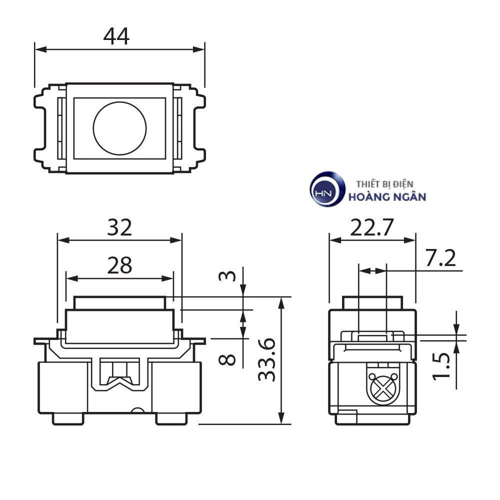 Nút Nhấn Chuông WNG5401W-7K Panasonic