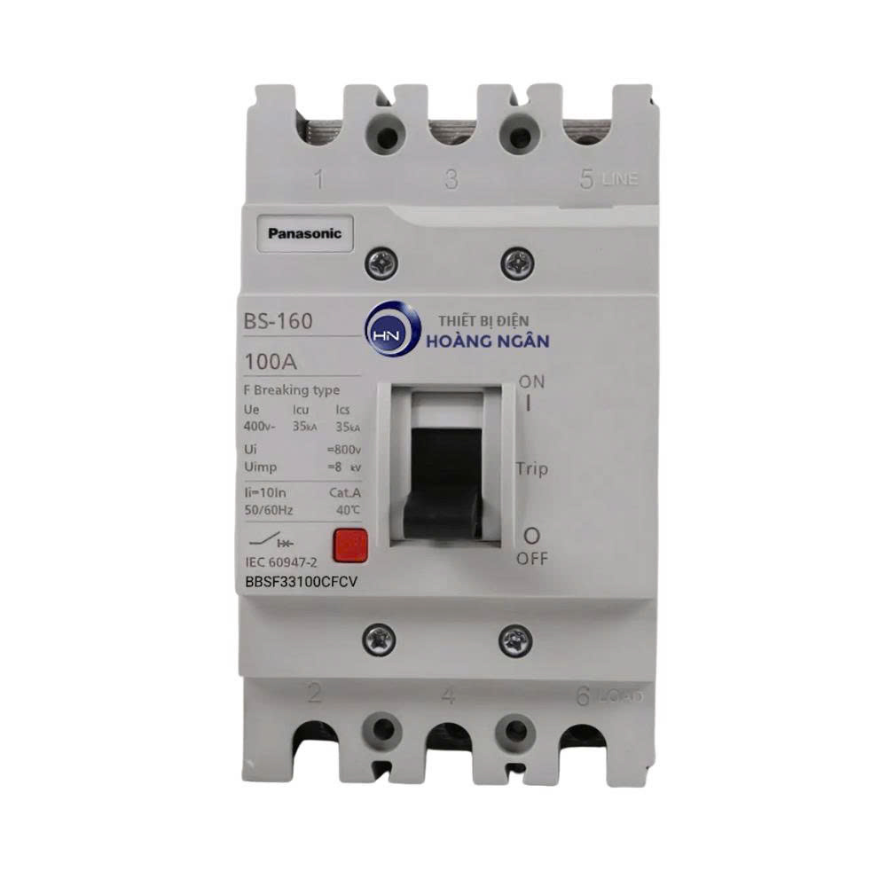 Cầu Dao Tự Động Dạng Khối Đóng Ngắt Mạch Điện MCCB 3P-3E Tiêu Chuẩn Quốc Tế IEC 60947-2 Standard Panasonic | SF Series