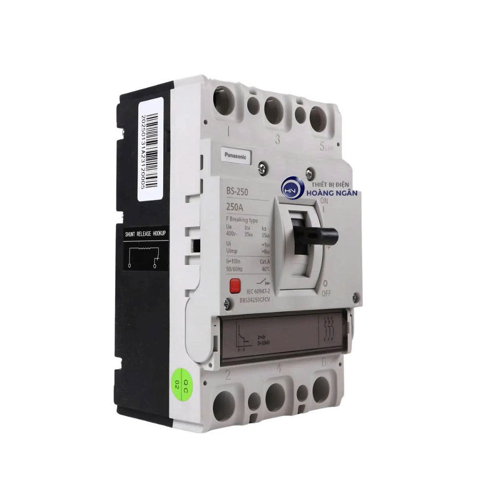 Cầu Dao Tự Động Dạng Khối Đóng Ngắt Mạch Điện MCCB 3P-3E Tiêu Chuẩn Quốc Tế IEC 60947-2 Standard Panasonic | SF Series