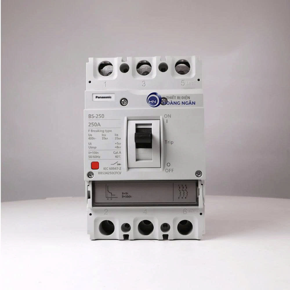Cầu Dao Tự Động Dạng Khối Đóng Ngắt Mạch Điện MCCB 3P-3E Tiêu Chuẩn Quốc Tế IEC 60947-2 Standard Panasonic | SF Series