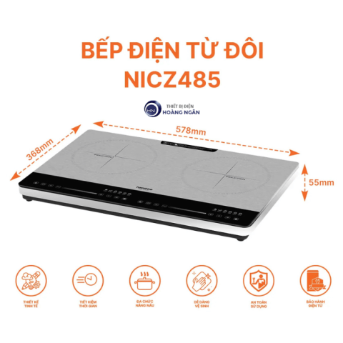 Bếp Điện Từ Đôi Nanoco NICZ485